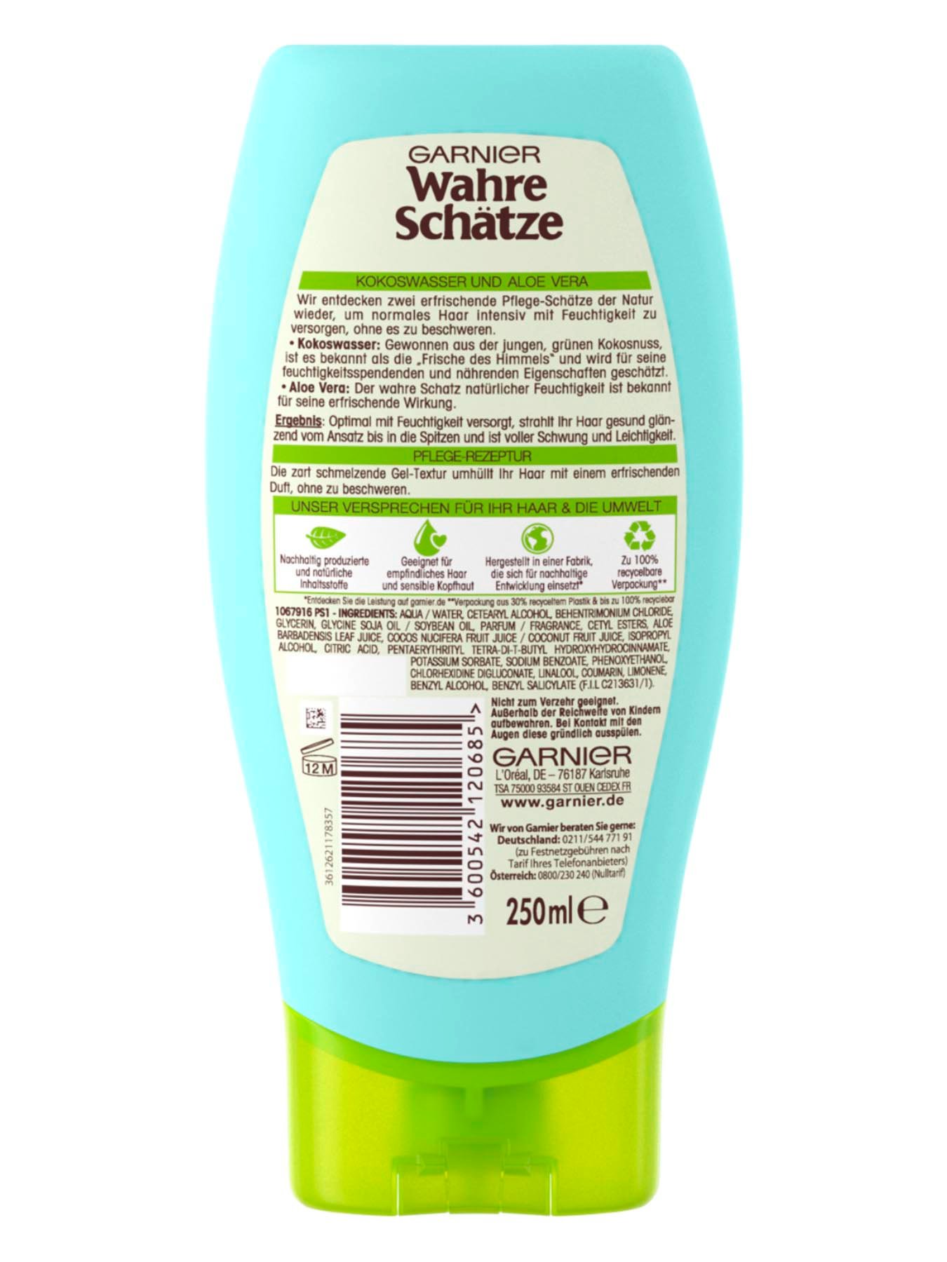 Feuchtigkeits-Spuelung-Wahre-Schaetze-Kokoswasser-Aloe-Vera-250ml-Rueckseite-Garnier-De-gross